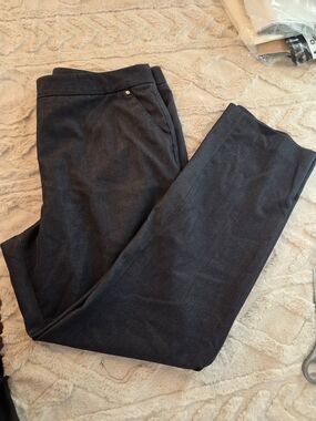 Dana Buchman‎ Womans Dress Pants in Charcoal Size 14 Comfortable Straight Leg